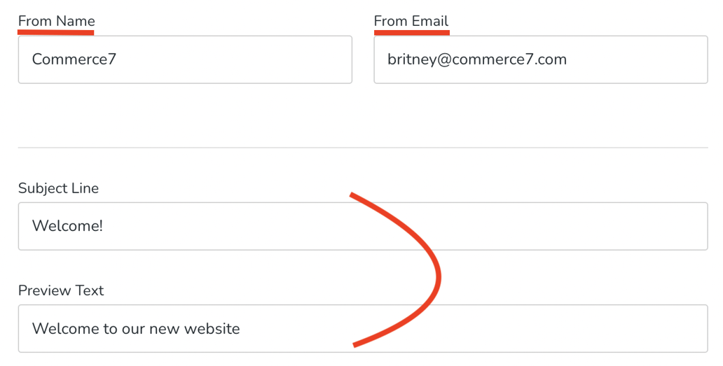 Editing the 'Customer Welcome' Campaign Template