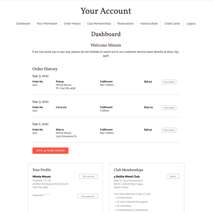 V1 Customer Portal