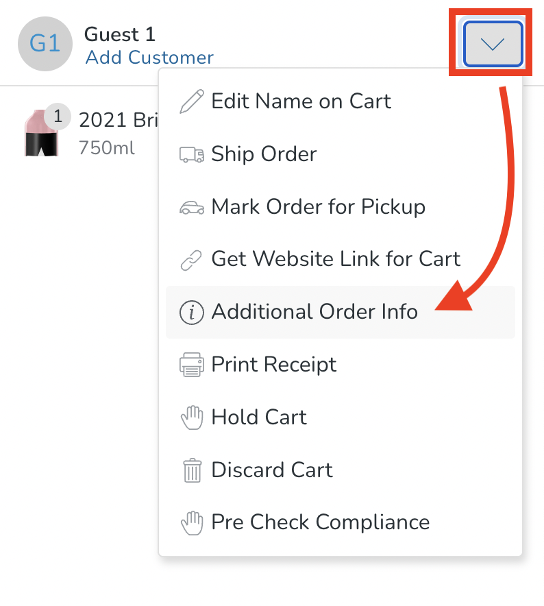 Creating Custom Fields for an Order