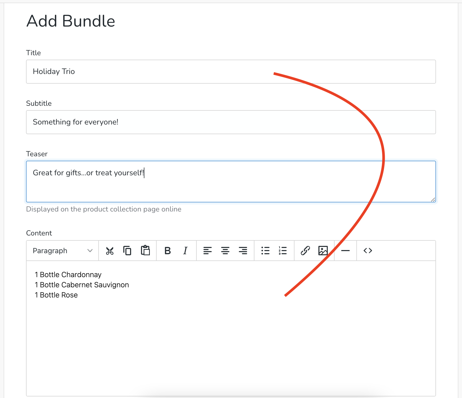 Creating a Bundle Product