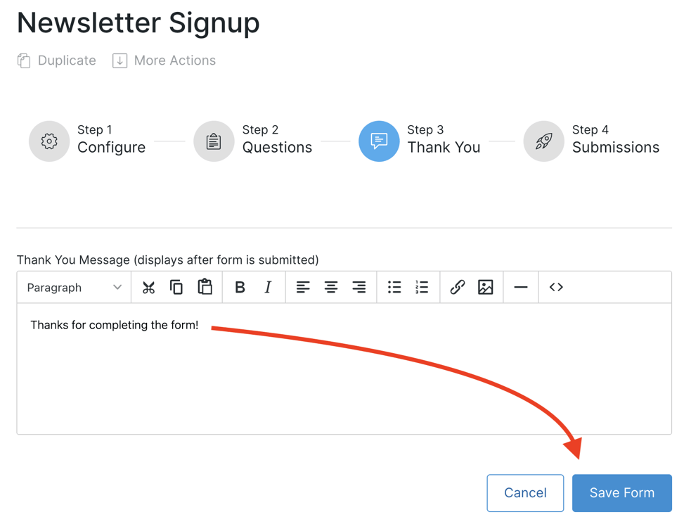 Creating and Using Forms