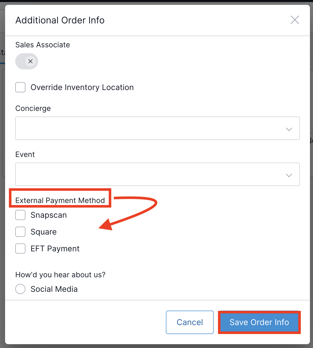 Tracking External Payment Types with Custom Fields and Tags