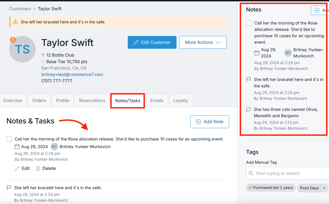 Managing Notes, Tasks & Flags