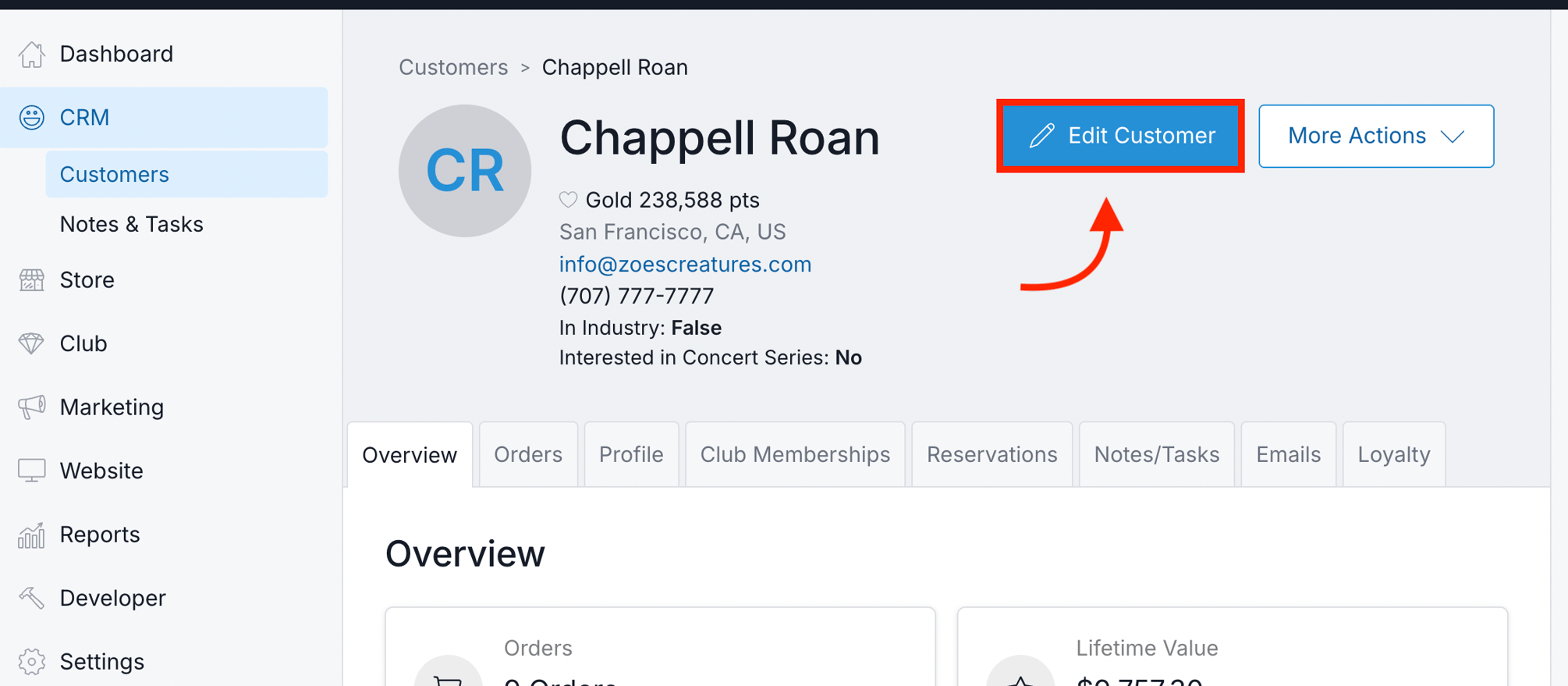 Creating Custom Fields for a Customer Profile