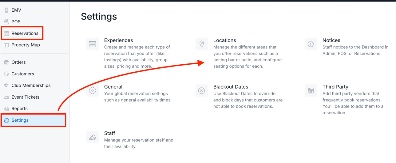Reservation Property Map Setup for Designers/Developers
