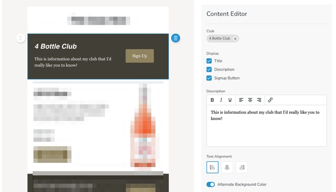 Changing the background color of emails in the Design Editor