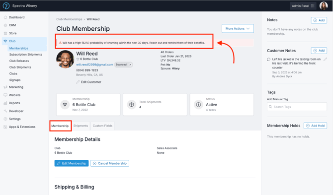 churnPrediction-clubMembership