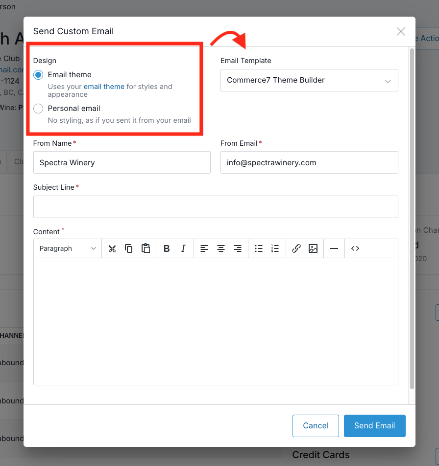 Send a Custom Email