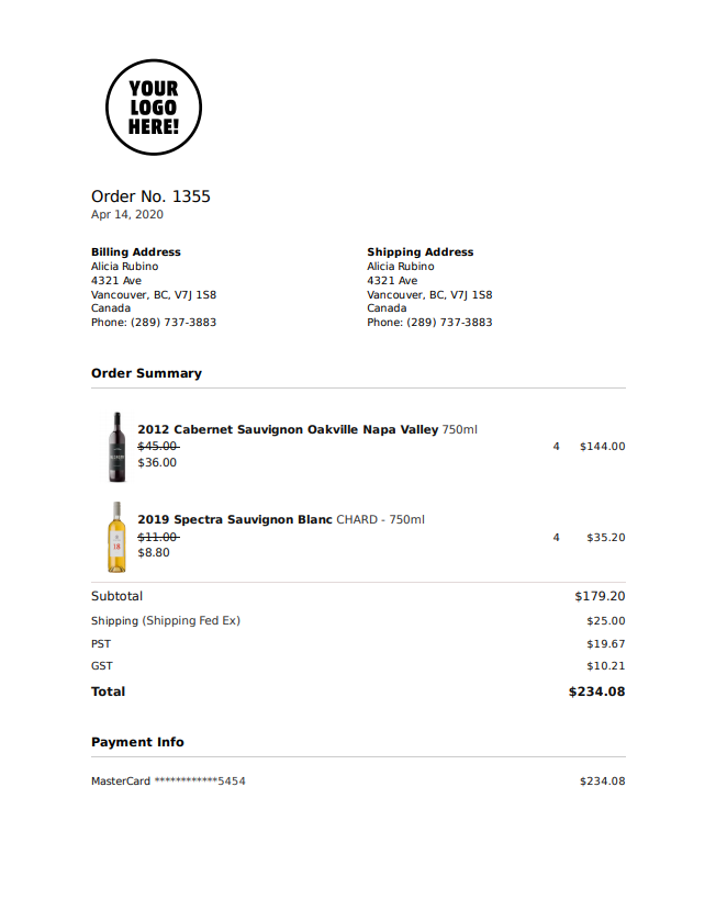 receipts on the pos
