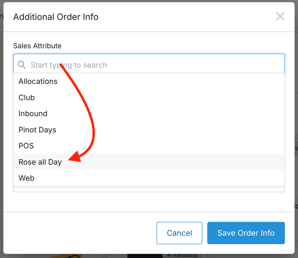 Creating & Assigning Sales Attributes to Orders