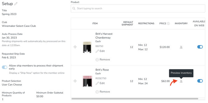 preview inv in package