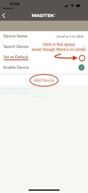 set as default
