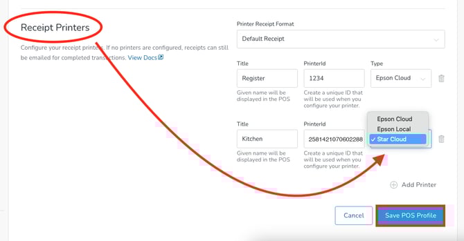 star POS profile copy